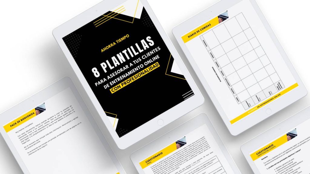 plantillas documentos entrenador online gestión clientes entrenamiento online