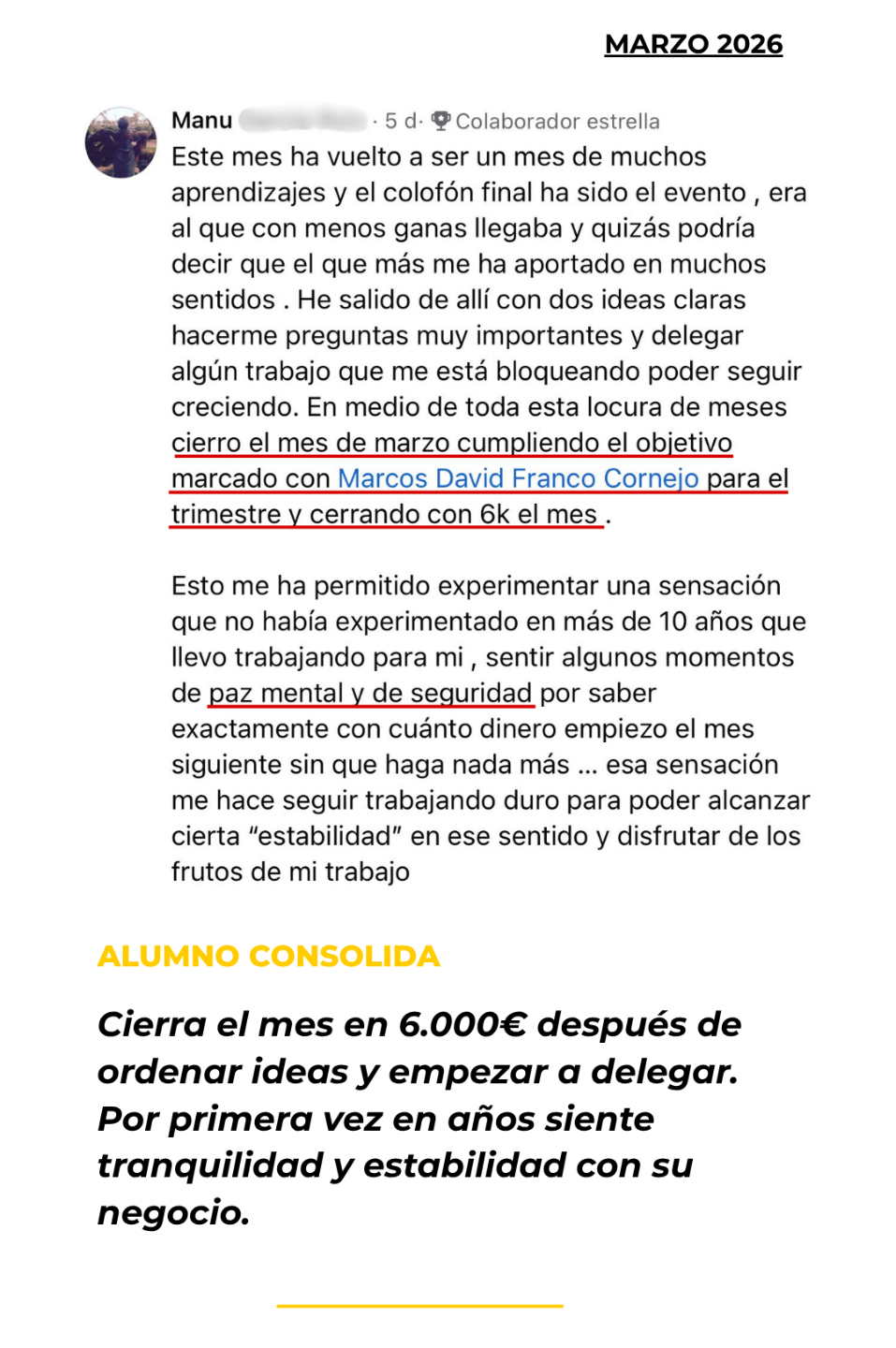 Testimonio alumno Academia Entrenadores Online - Marzo 2026 (2)