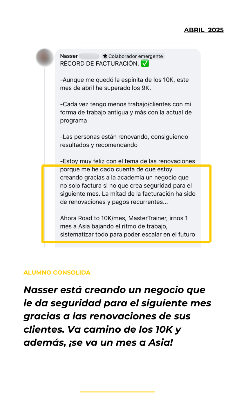 Testimonio alumno Academia Entrenadores Online - Abril 2025 (3)