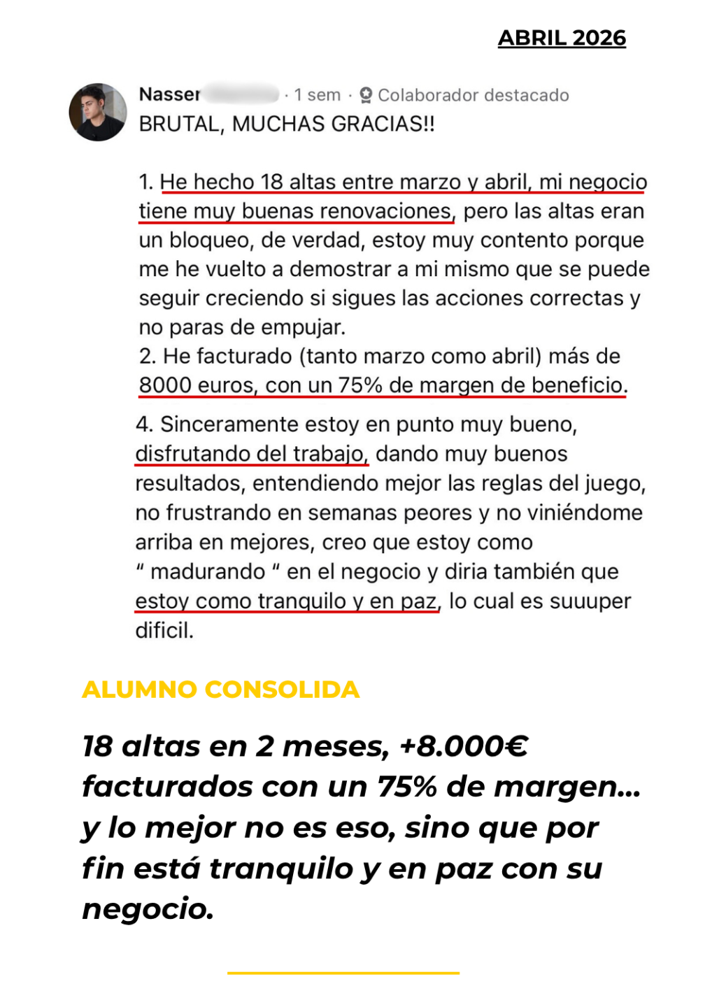 Testimonio alumno Academia Entrenadores Online - Abril 2026 (2)