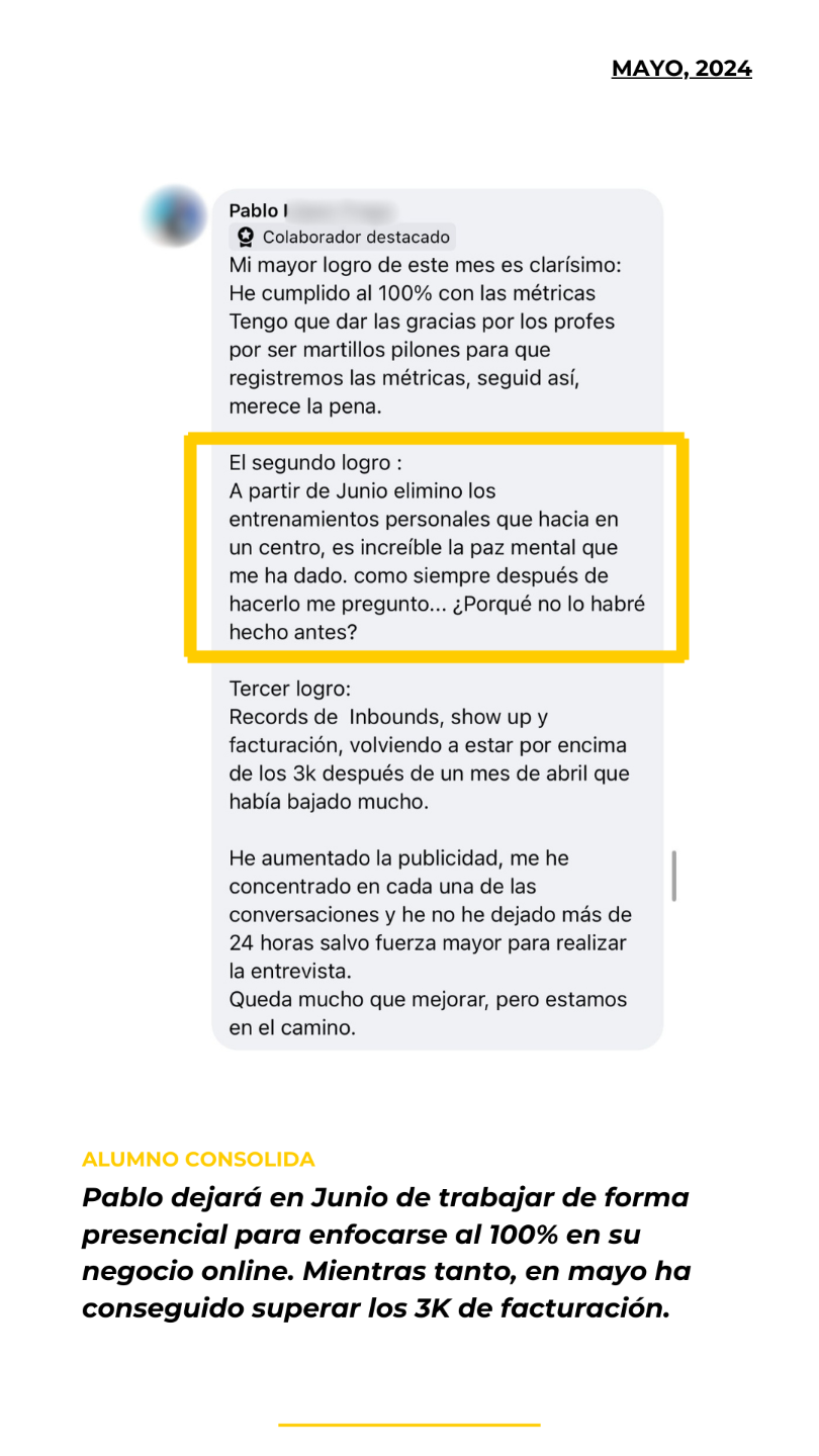 Testimonio alumno Academia Entrenadores Online - Mayo 2024 (2)