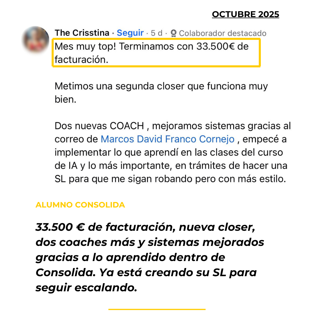 Testimonio alumno Academia Entrenadores Online - Octubre 2025 (2)