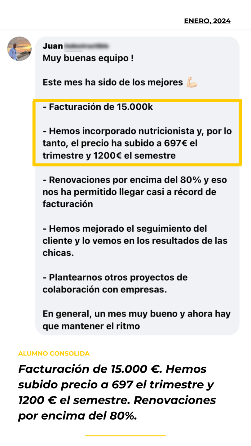 Testimonio alumno Academia Entrenadores Online - Enero 2024 (2)