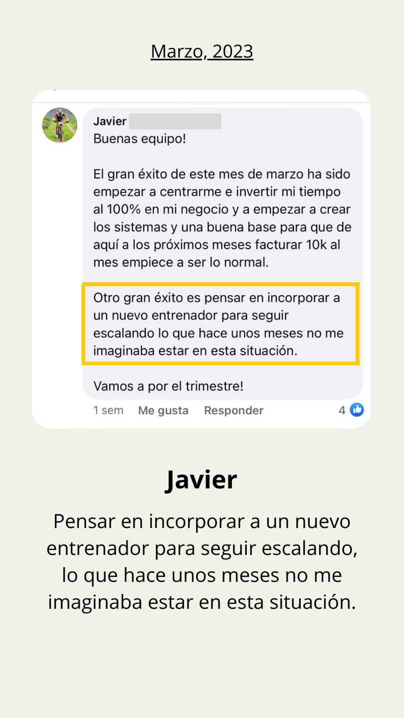 Testimonio alumno Academia Entrenadores Online - Marzo 2023 (2)