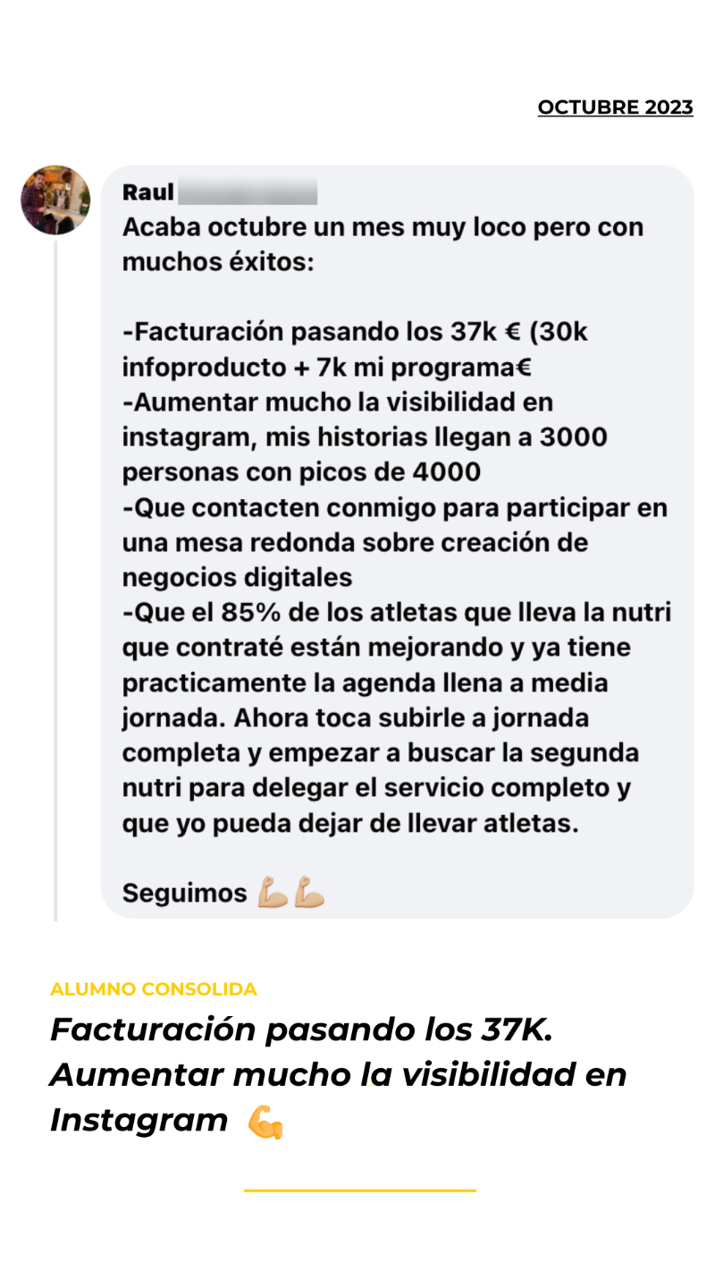 Testimonio alumno Academia Entrenadores Online - Octubre 2023 (5)