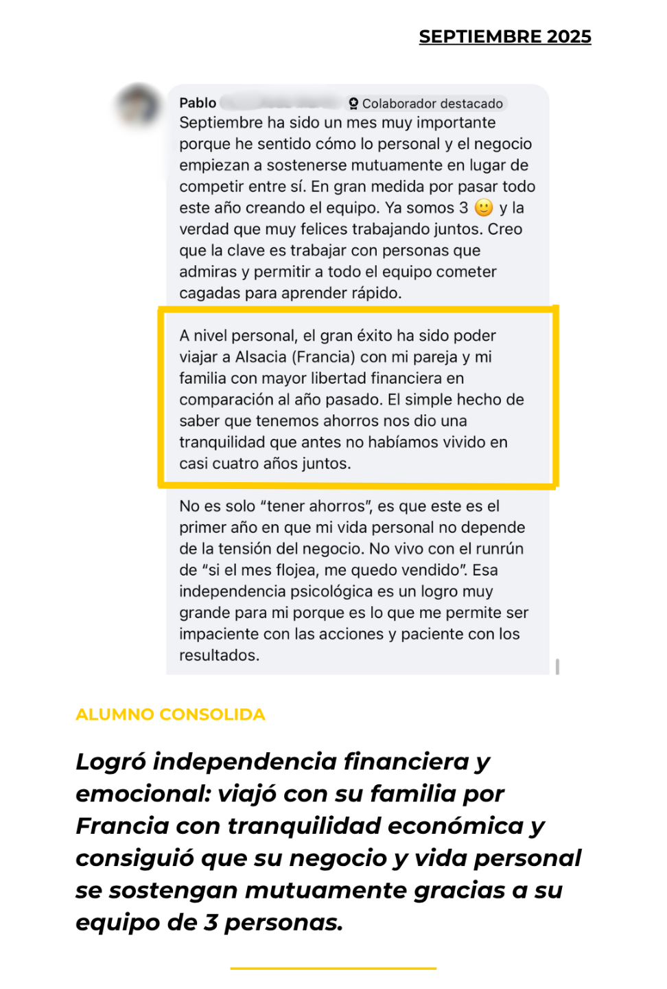 Testimonio alumno Academia Entrenadores Online - Septiembre 2025 (3)