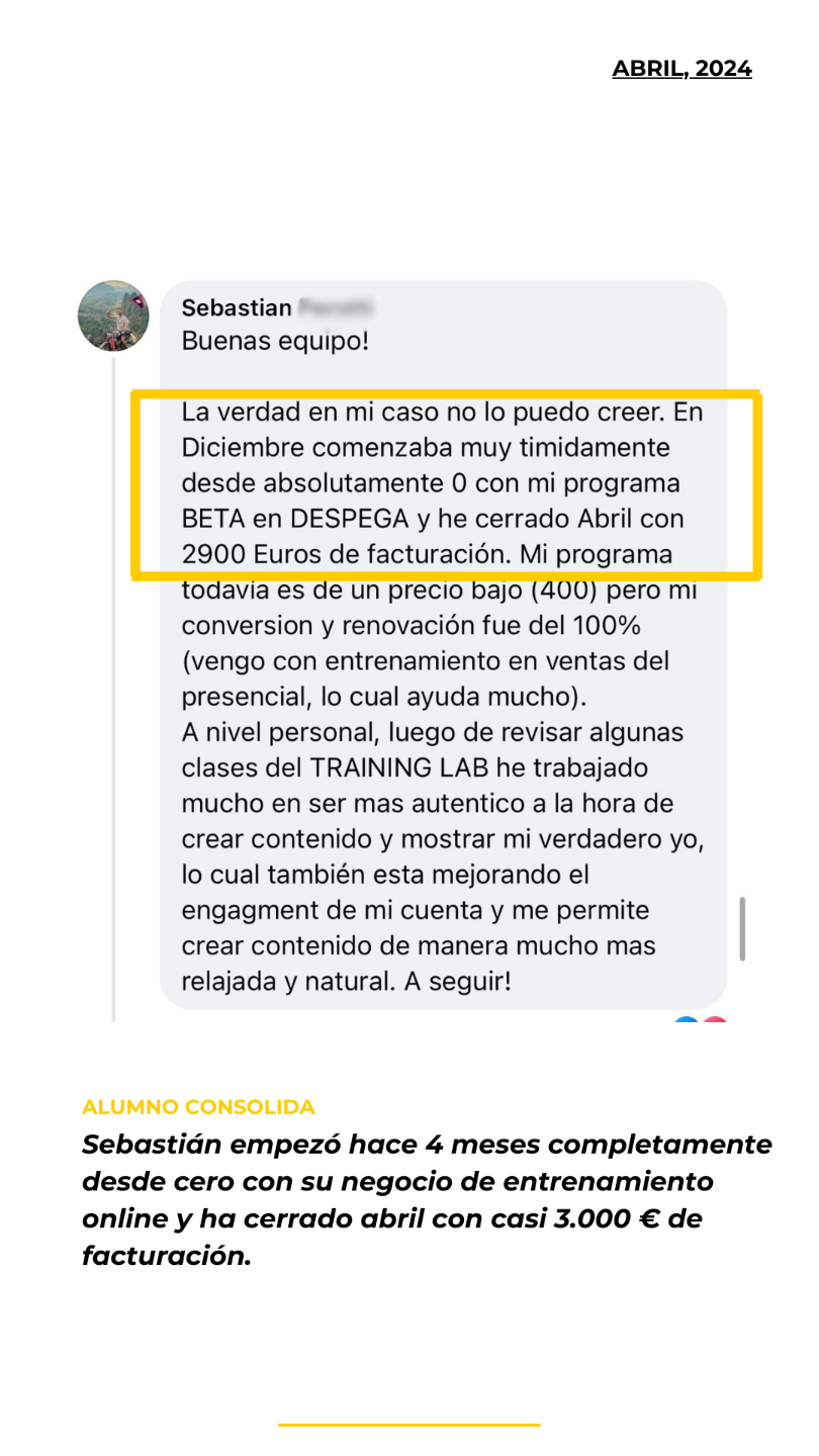 Testimonio alumno Academia Entrenadores Online - Abril 2024 (2)