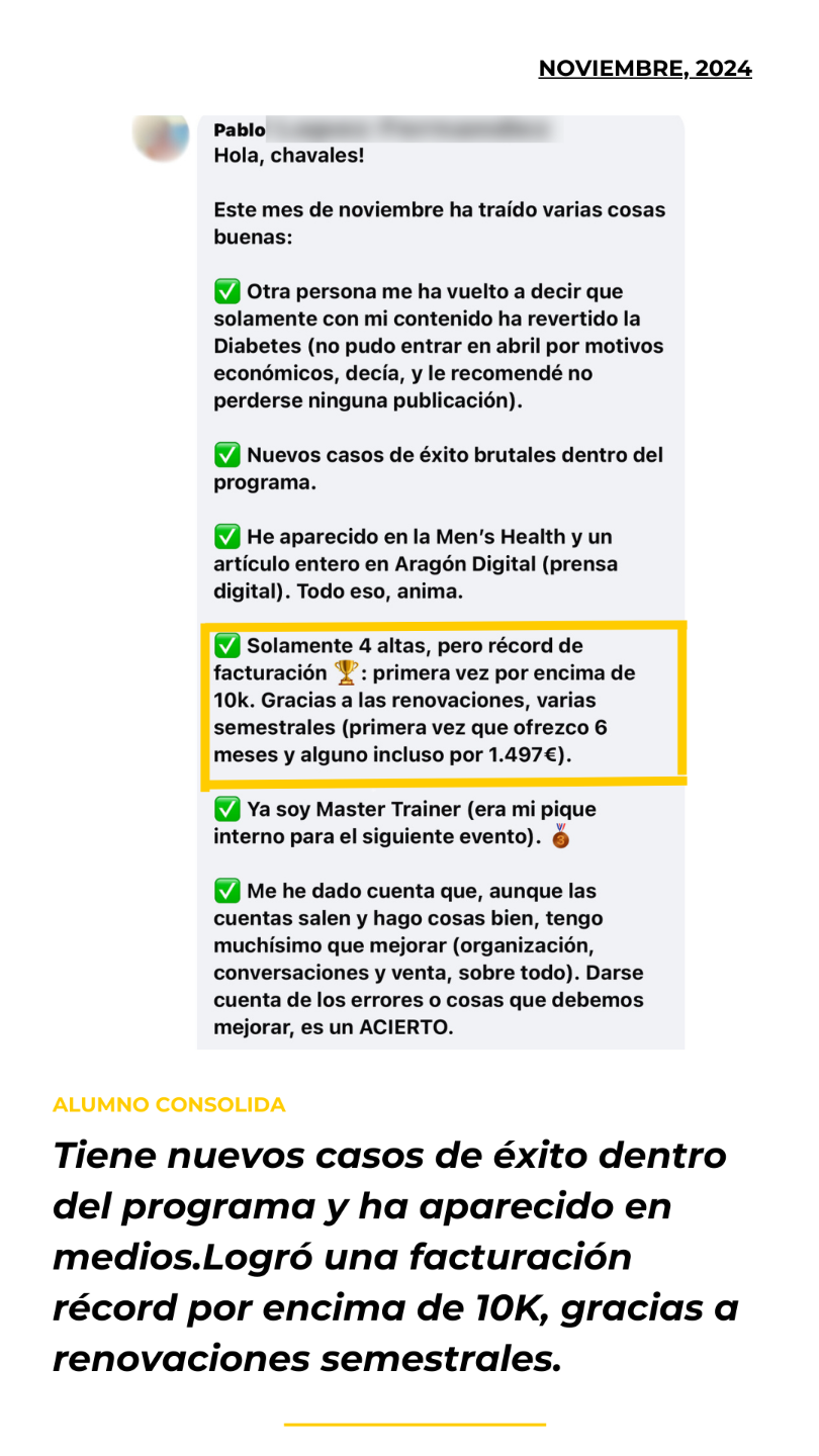 Testimonio alumno Academia Entrenadores Online - Noviembre 2024 (1)