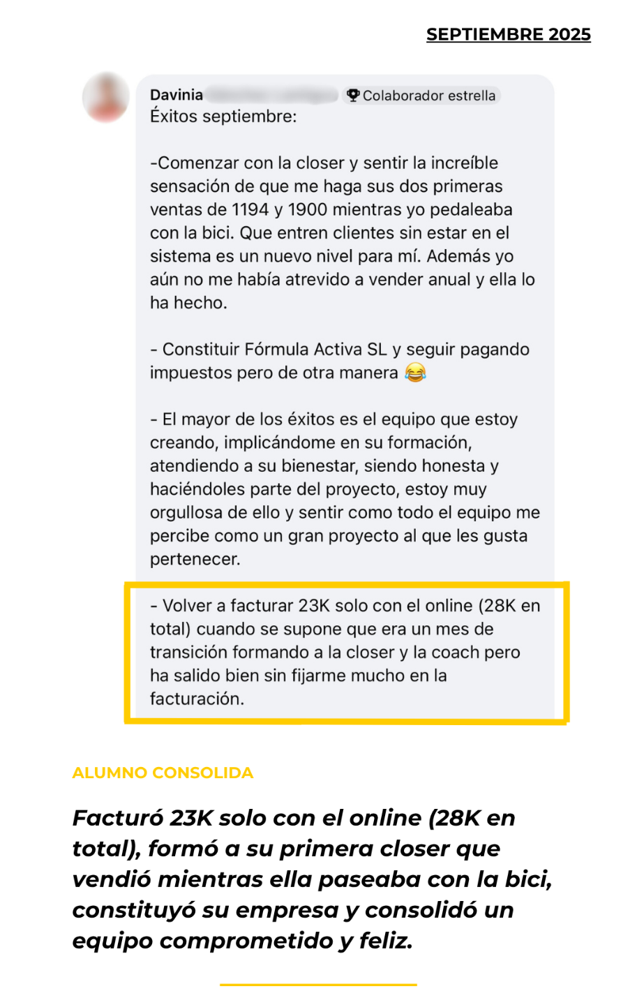 Testimonio alumno Academia Entrenadores Online - Septiembre 2025 (6)