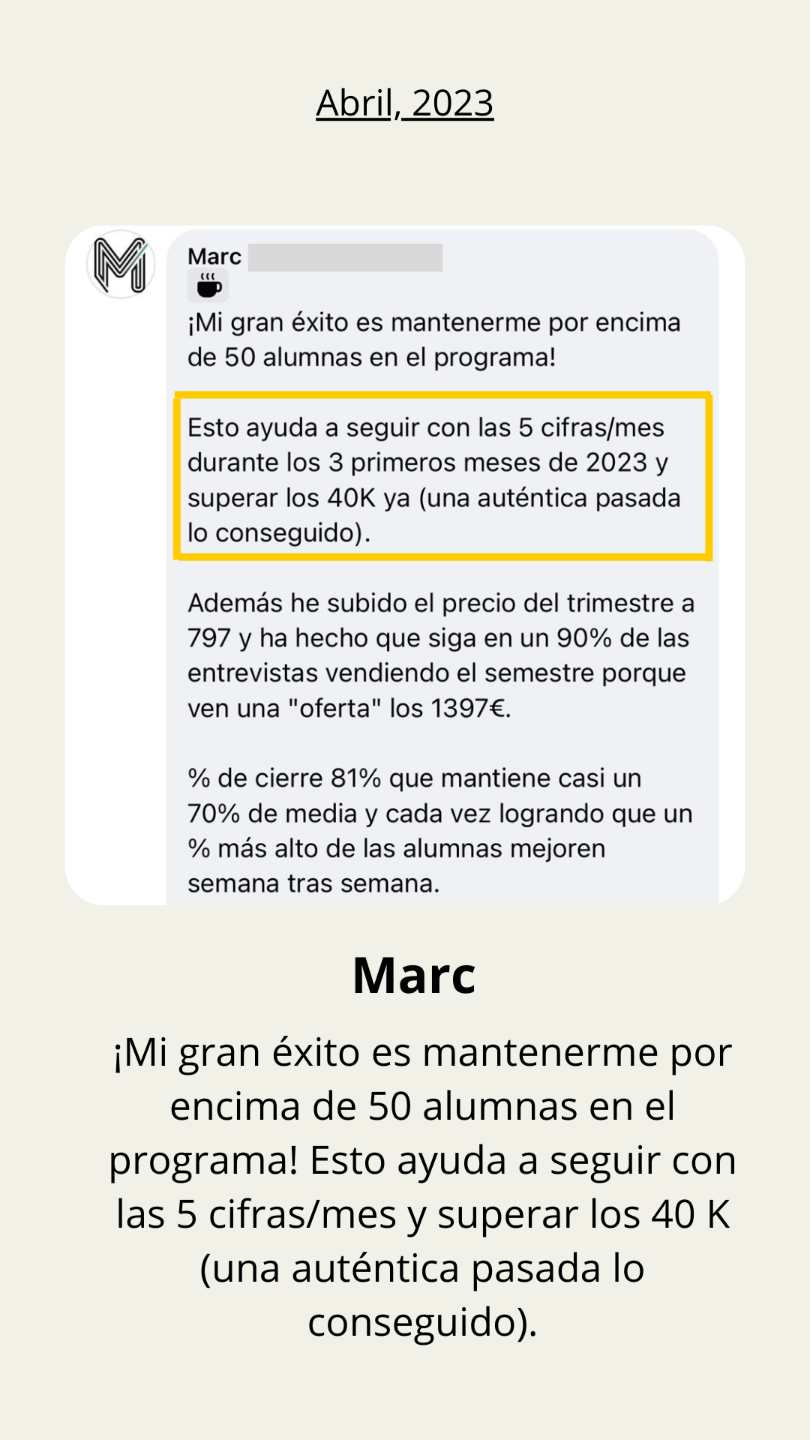 Testimonio alumno Academia Entrenadores Online - Abril 2023 (2)